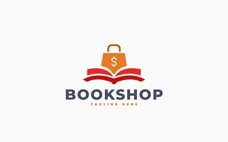 Book Shop Logo Template Design