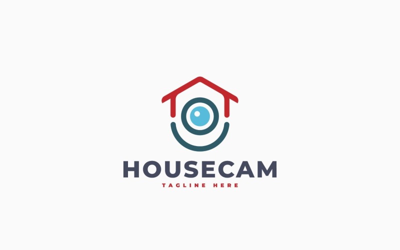 Ev Kamera Logo Şablonu Tasarımı