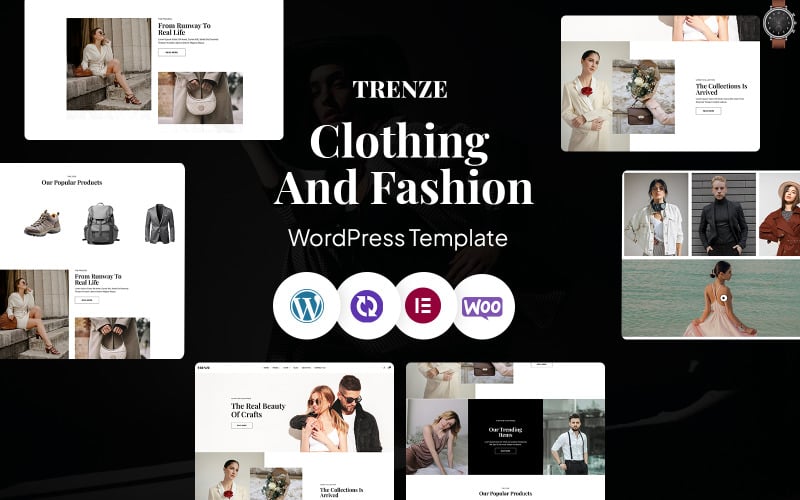 Trnze – Fashion Store WordPress CMS Elementor Template
