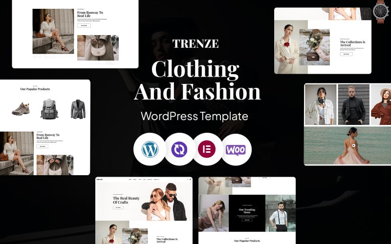 Trnze – 时尚商店 WordPress CMS Elementor 模板