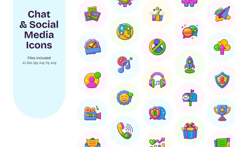 Chat and Social Media Icons