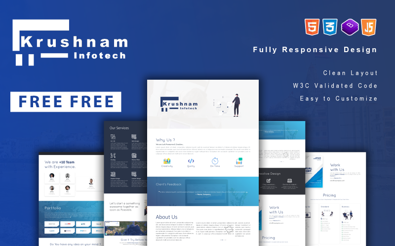 Krushnam - IT Business Design FREE HTML Template