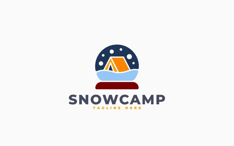 Logo sjabloonontwerp voor Snow Camp