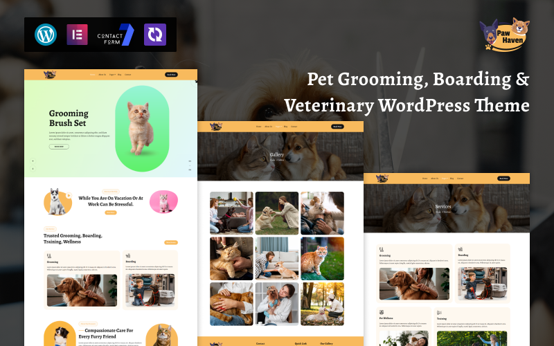 PawHaven – Kisállatkozmetika, panzió és állatorvosi WordPress téma