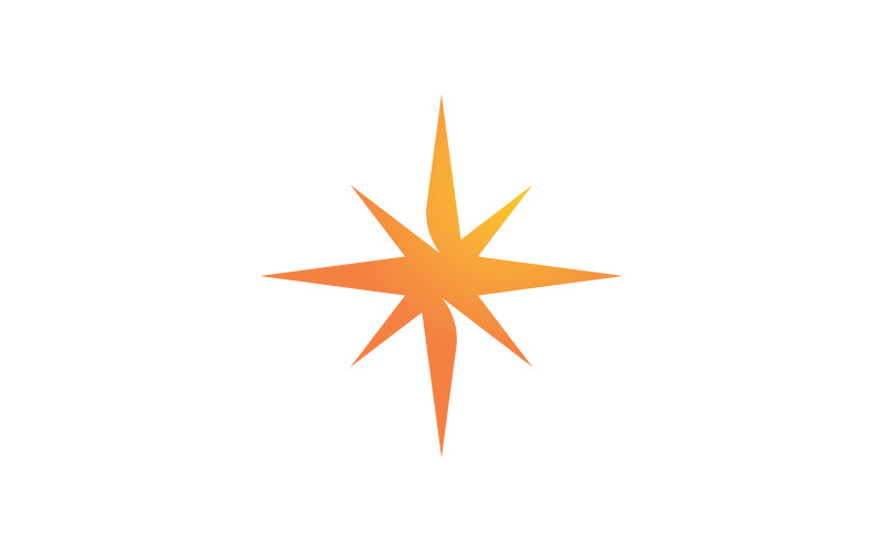 Sterlogo vector ontwerp sjabloon V8.