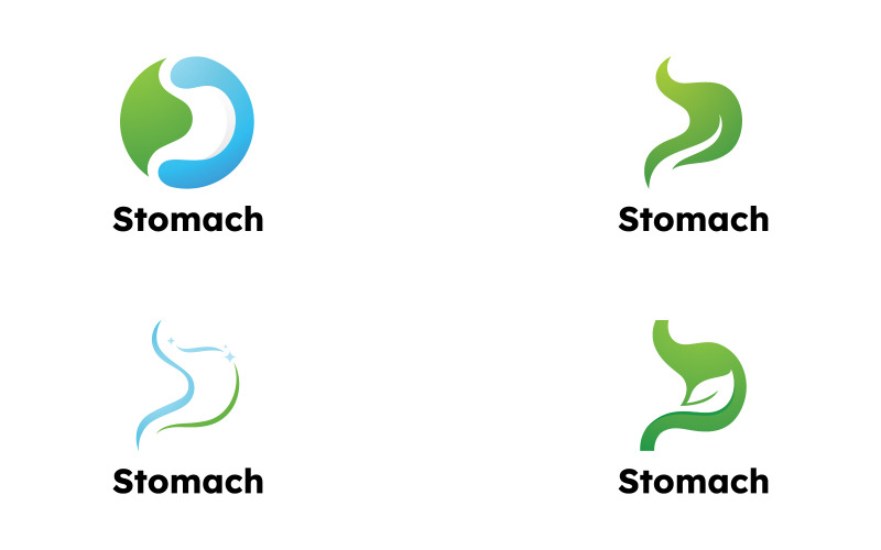 Maaglogo vector ontwerp sjabloon 14