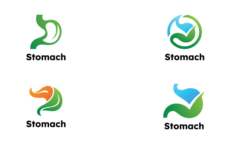 Maaglogo vector ontwerp sjabloon 15