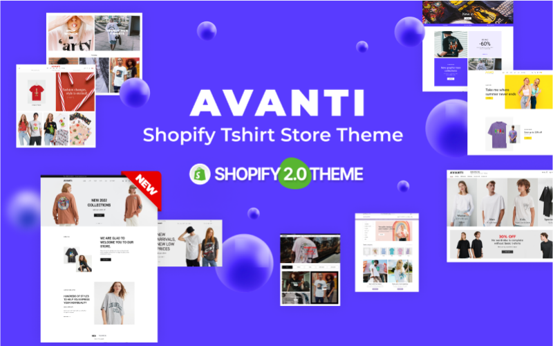 Avanti – Det ultimata Shopify-temat för t-shirtbutiker