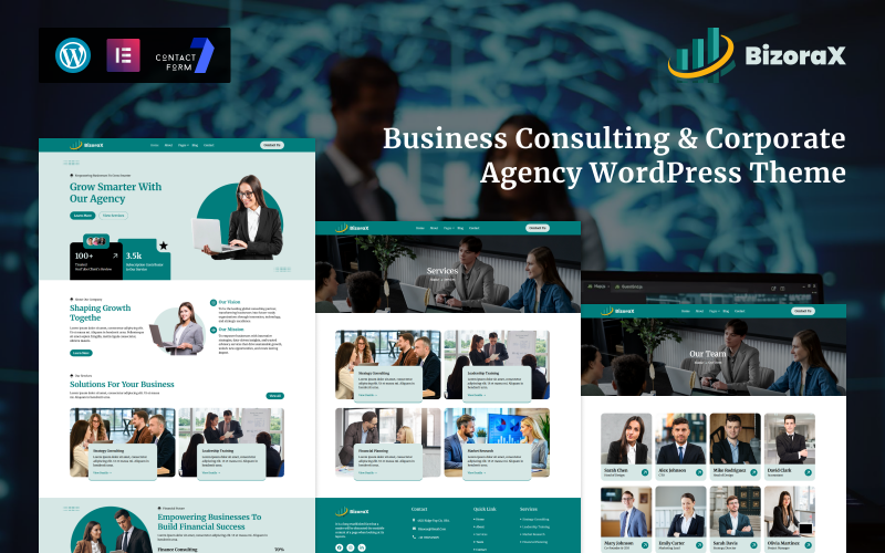 BizoraX – WordPress-tema för företagsrådgivning och företagsbyråer