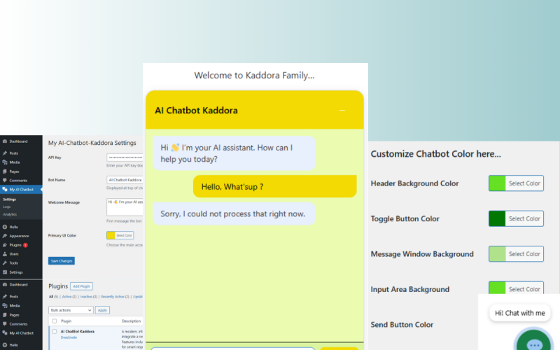 KDR Chat - AI Chatbot WordPress bővítmény