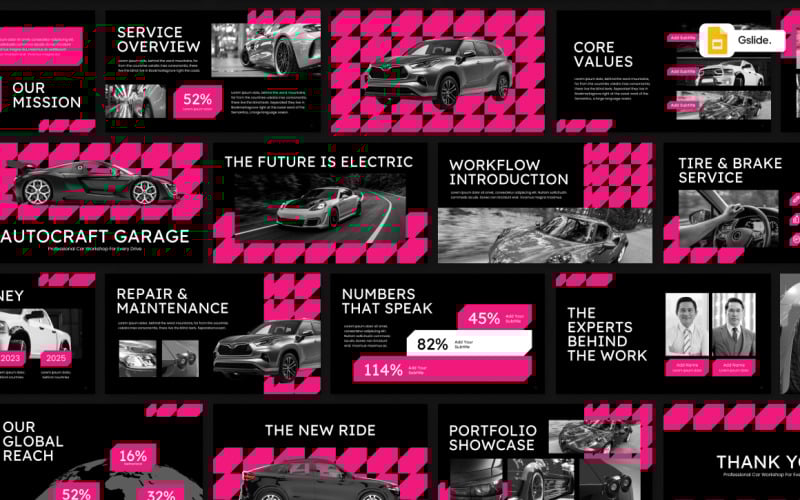 Diapositives Google de l'atelier automobile Autocraft