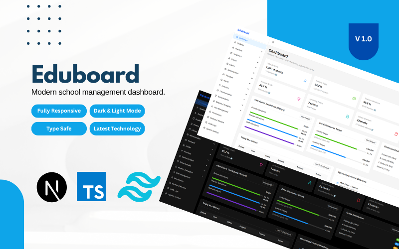 Eduboard - Ultimate School Management System Admin Dashboard