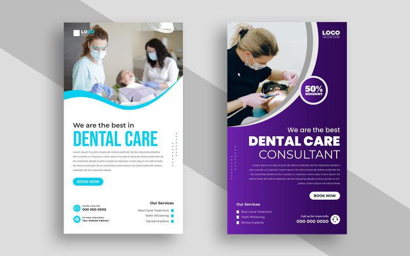 Modello di storia per i social media sulla cura dei denti Ver-4