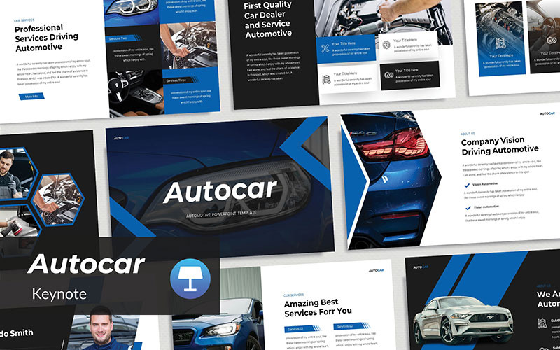 Autocar - Modello di presentazione per concessionari di automobili