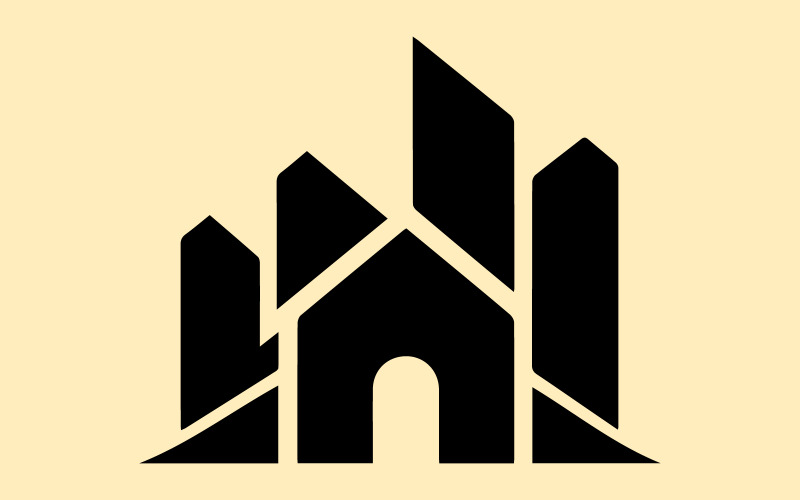 Conceito de design de logotipo de marca de agência imobiliária elegante para corretores de imóveis e empresas imobiliárias