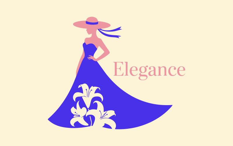 Design de logotipo de marca de moda abstrata criativa para boutique e loja de roupas