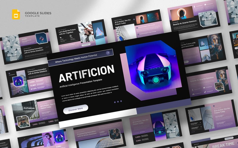 Artificion - Modelo de Apresentações Google sobre Inteligência Artificial