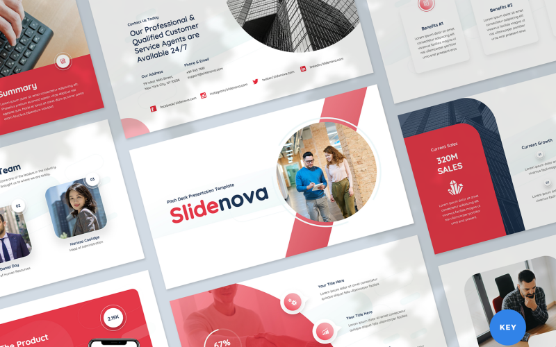 Modello di presentazione Keynote di Pitchdeck