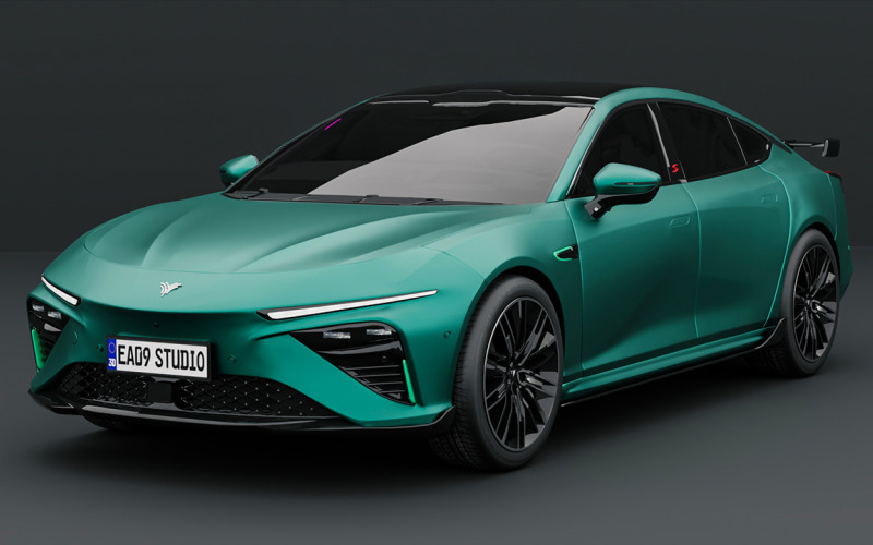 Modelo 3D del Hozon Neta S 2025