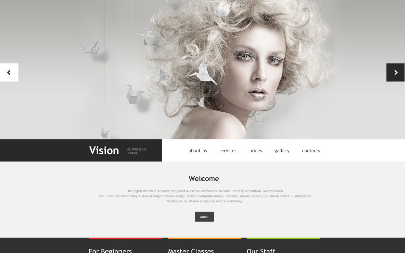 шаблон музы школы красоты