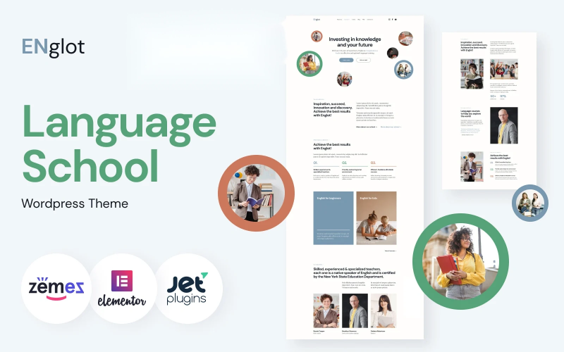 Englot – WordPress-Theme für Sprachschulen und Lernzentren