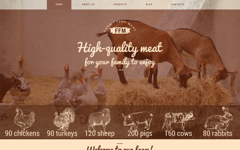 Farm Fresh Meats WordPress Teması