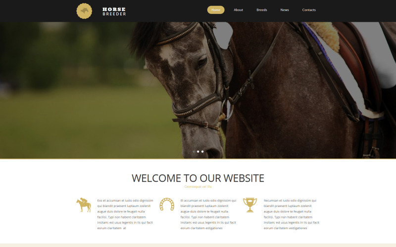 шаблон horse moto cms 3