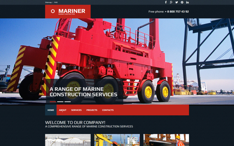 промышленный шаблон moto cms 3