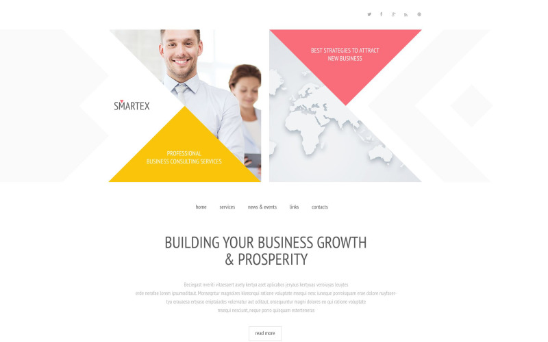 Modello di sito Web Smartex