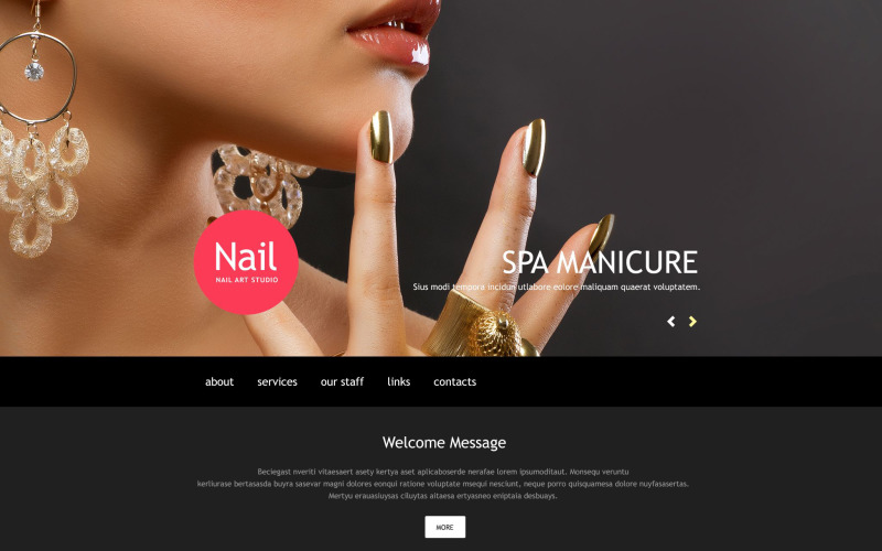 маникюрный салон muse шаблон