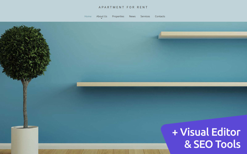 аренда недвижимости moto cms 3 шаблон