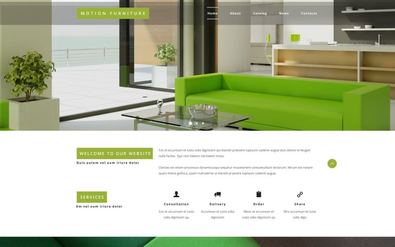 Reclining Furniture Website Template