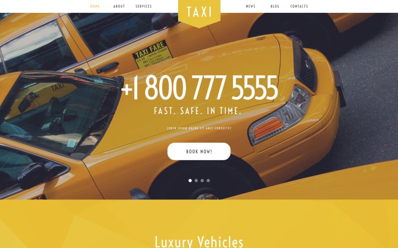 Taxi Services WordPress Theme