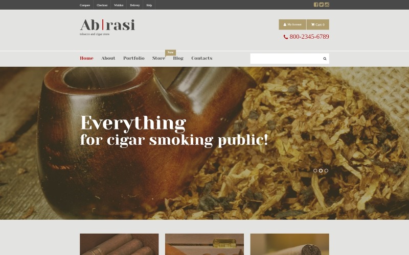 табак отзывчивая тема woocommerce