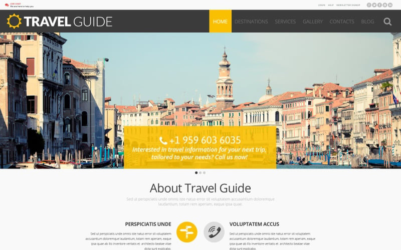 Travel Guide WordPress Theme