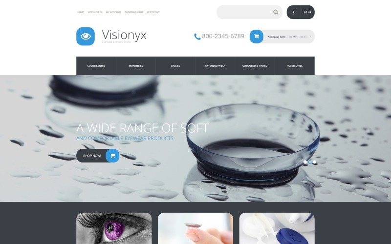 Visionyx OpenCart-sjabloon