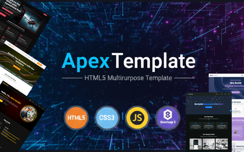 ApexTemplate | Modèle HTML5 Bootstrap 5 polyvalent avec démos autonomes
