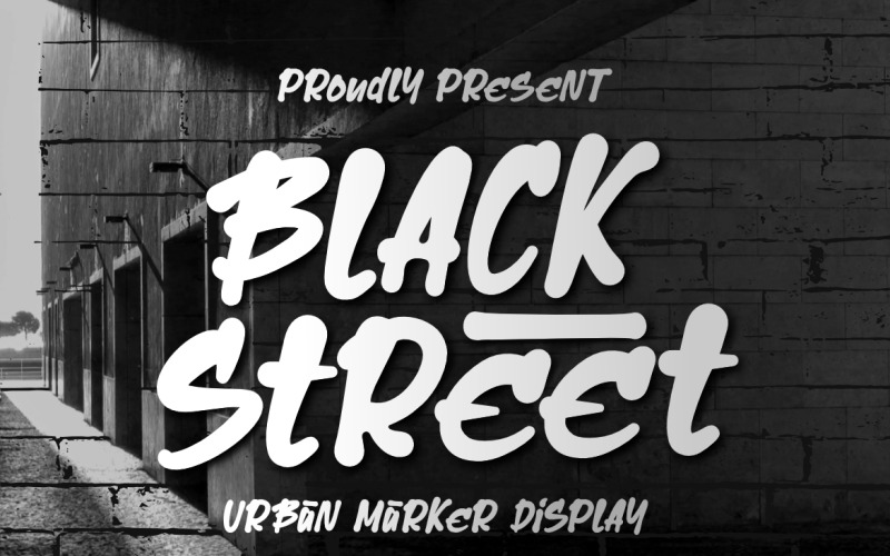 Black Street — шрифт Urban Marker