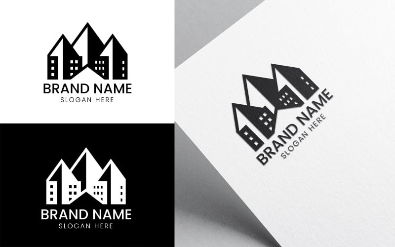 Logo sjabloon voor bergbouw - 922