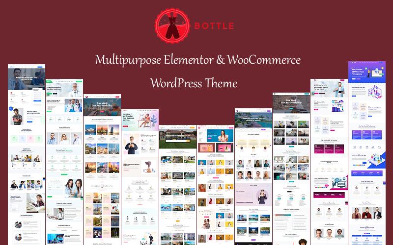 Bottle – wielofunkcyjny motyw biznesowy Elementor i WooCommerce WordPress