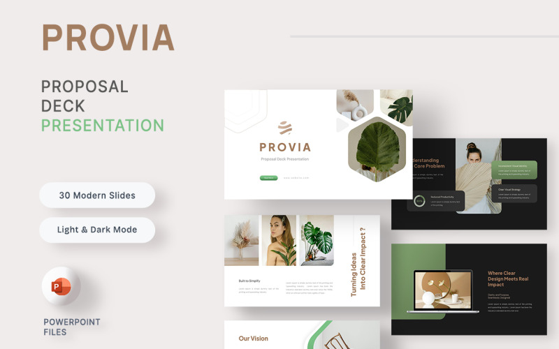 Provia — PowerPoint-sjabloon voor voorsteldeck