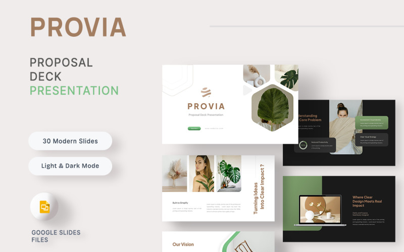 Provia — Presentación de propuestas en Google Slides