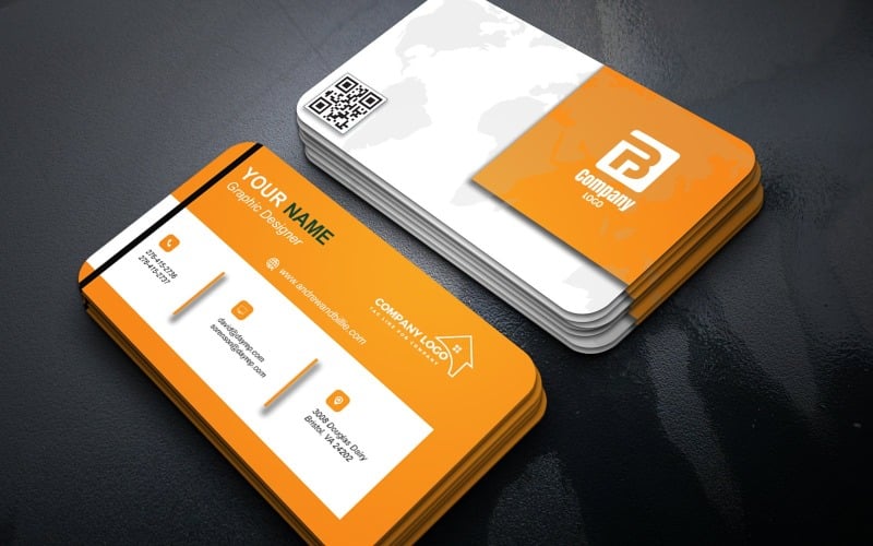 Elegante professionele visitekaartjesjablonen voor Photoshop-ontwerpers E-cards