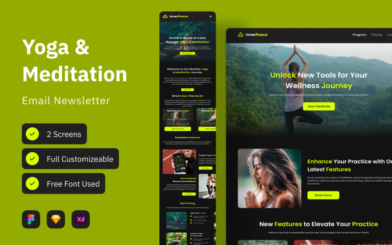 InnerPeace - Yoga & Meditation Nyhetsbrev via e-post