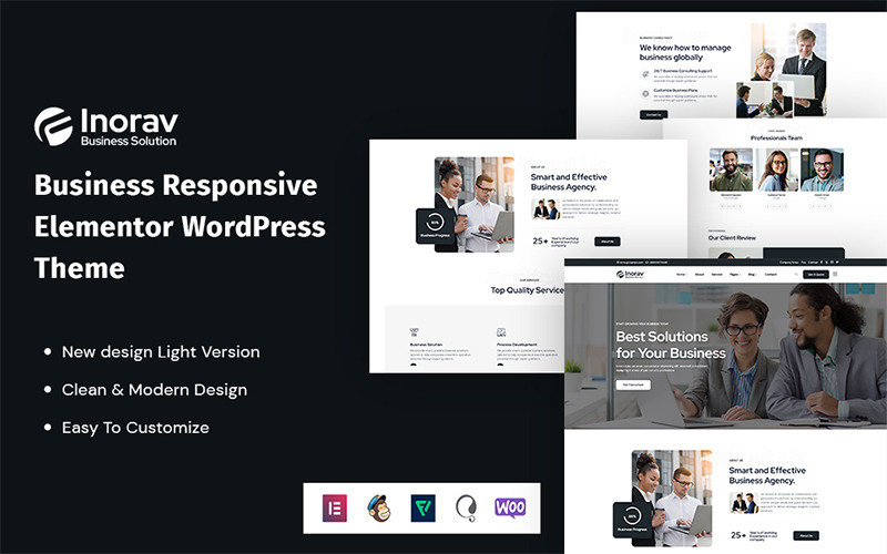 Inorav - Tema WordPress responsivo para negócios com Elementor