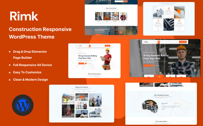 Rimk - 建筑响应式 WordPress 主题