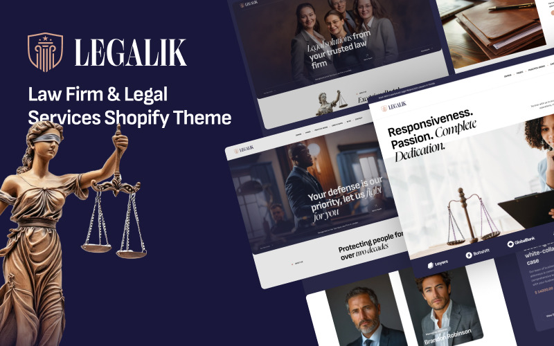 Ap Legalik – Šablona Shopify pro advokátní kanceláře a právní služby