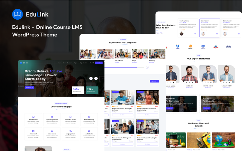 Edulink – motyw WordPress do kursów online LMS