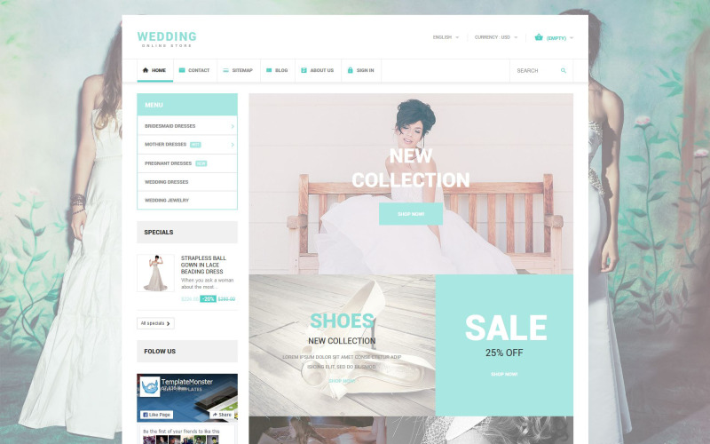 Bruiloft PrestaShop-thema