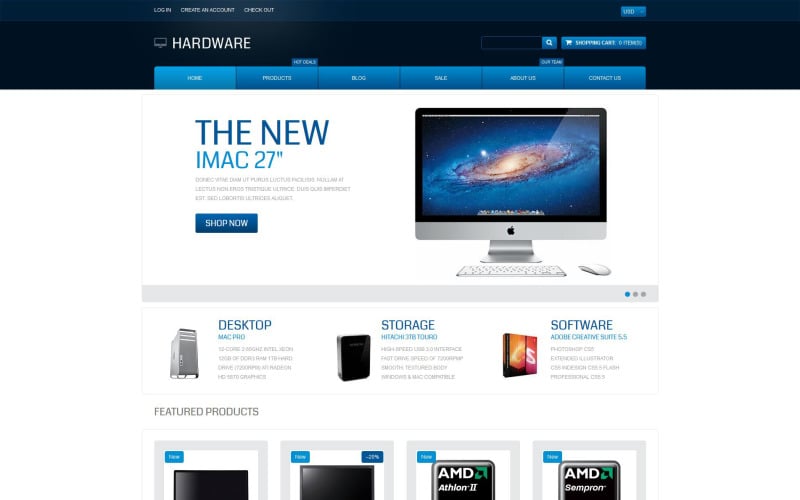 компьютерный магазин отзывчивая тема shopify